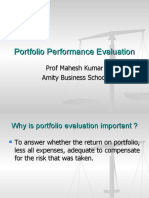 Portfolio Performance Evaluation