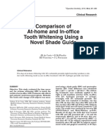 Comparison of At-Home and In-Office Tooth Whitening Using A Novel Shade Guide