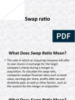 Swap Ratio