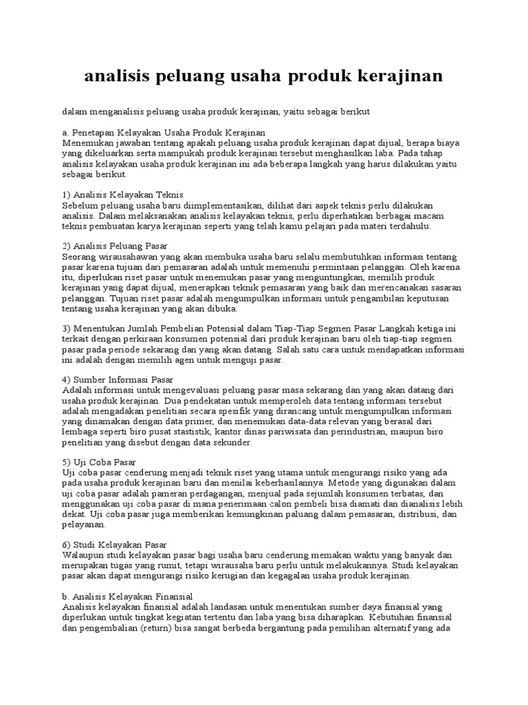 Apa Yang Dimaksud Dengan Analisis Kelayakan Usaha - Seputar Usaha