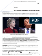 Donald Trump y Hillary Clinton Se Enfrentaron en Segundo Debate Presidencial _ Noticias Del Perú _ LaRepublica