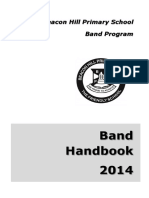 Band Handbook 2014: Beacon Hill Primary School Band Program