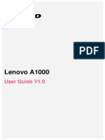 Lenovo A1000 Tutorial