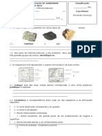 1 Ficha de Avaliação - Geodinâmica Externa Versão 1