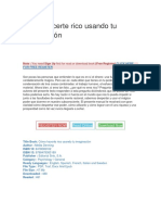 Cómo Hacerte Rico Usando Tu Imaginación PDF