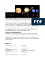 Planet-Planet Dalam Sistem Tata Surya Si