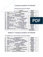 Compléter Au Présent 2 Eme Groupe