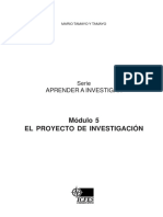 M23 - Serie Aprender a investigar - Modulo 5 - El proyecto de investigacion - Mario Tamayo Tamayo.pdf