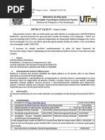 Edital para inscrições