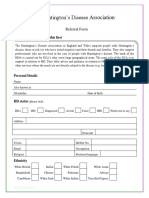 Huntington's Referral Form