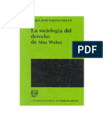 Sociologìa Del Derecho de Max Weber