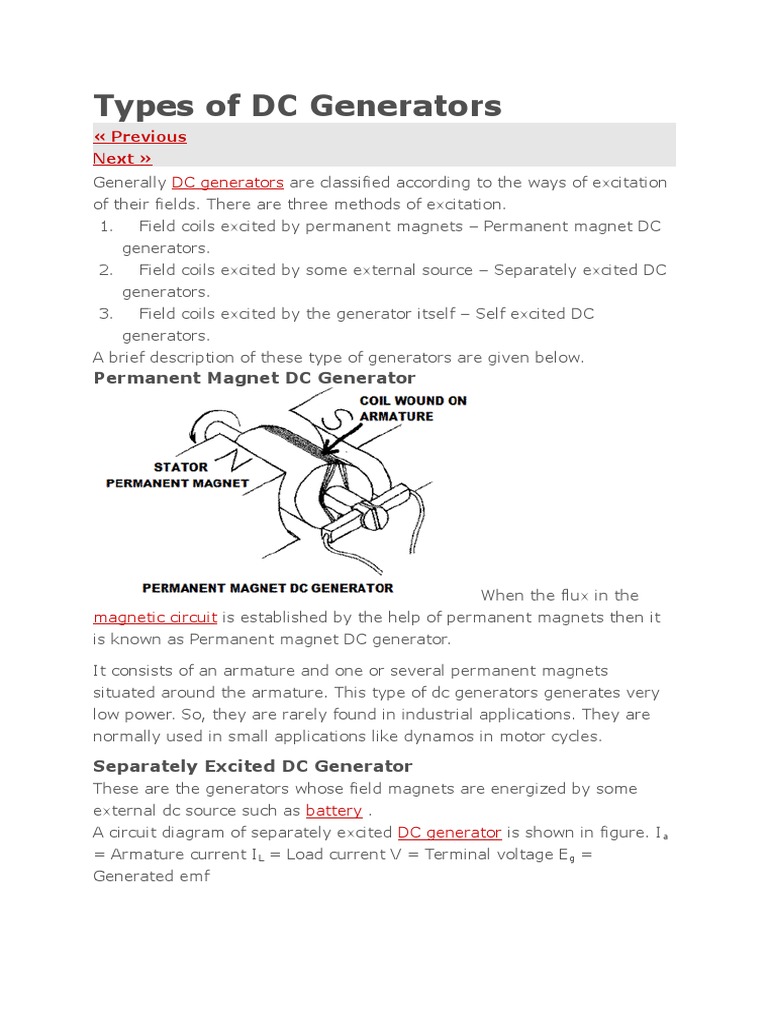 DC Generator Structure Overview | PDF | Electromagnetic Induction ...