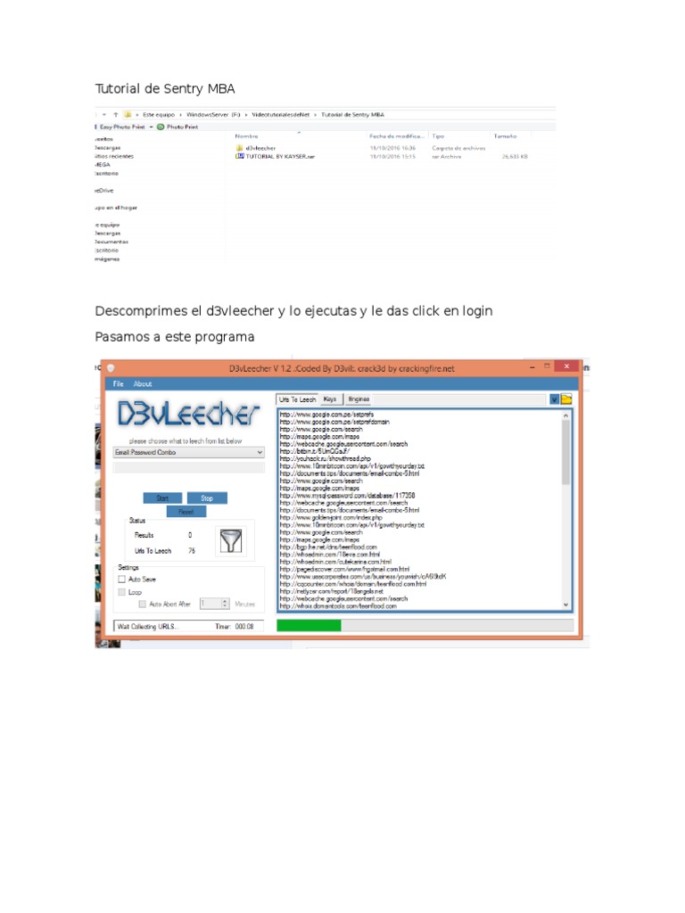 Tutorial de Sentry MBA | PDF