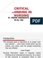 Critical Thinking in Nursing Hema