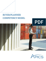 Buyer Planner Competency Model