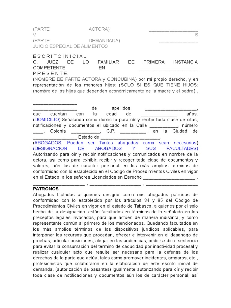 Parte Actora | PDF
