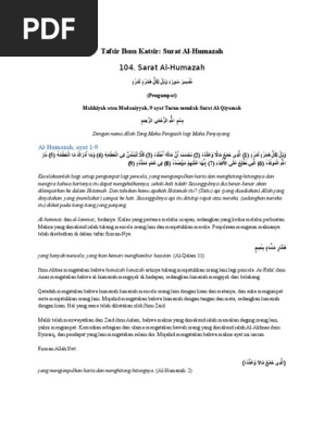 Tugas Unik Tafsir Ibnu Katsir