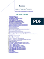 Pensiones - Respuestas A Preguntas Frecuentes