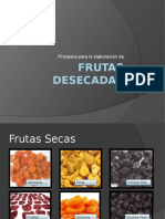 Procesos frutas deshidratadas