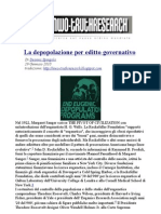 La Depopolazione Per Editto Governativo