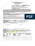 NURS 4045 Adult Health Competencies II Texas Woman's University Patient Data Sheet