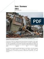 Terremotos: Bolivia zonas riesgo