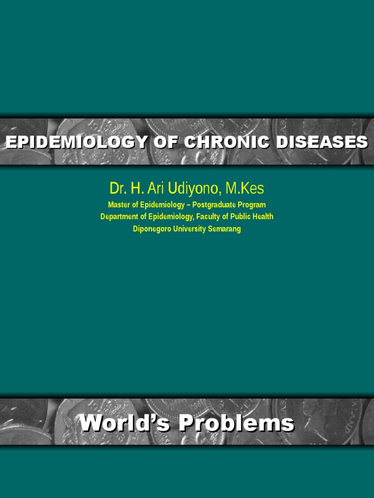 Epidemiology of Chronic Diseases | PDF | Science & Mathematics