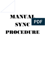 Manual Sync: Procedure