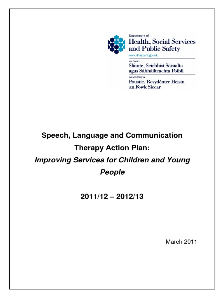 Improving Outcomes for Children with Speech, Language and Communication ...
