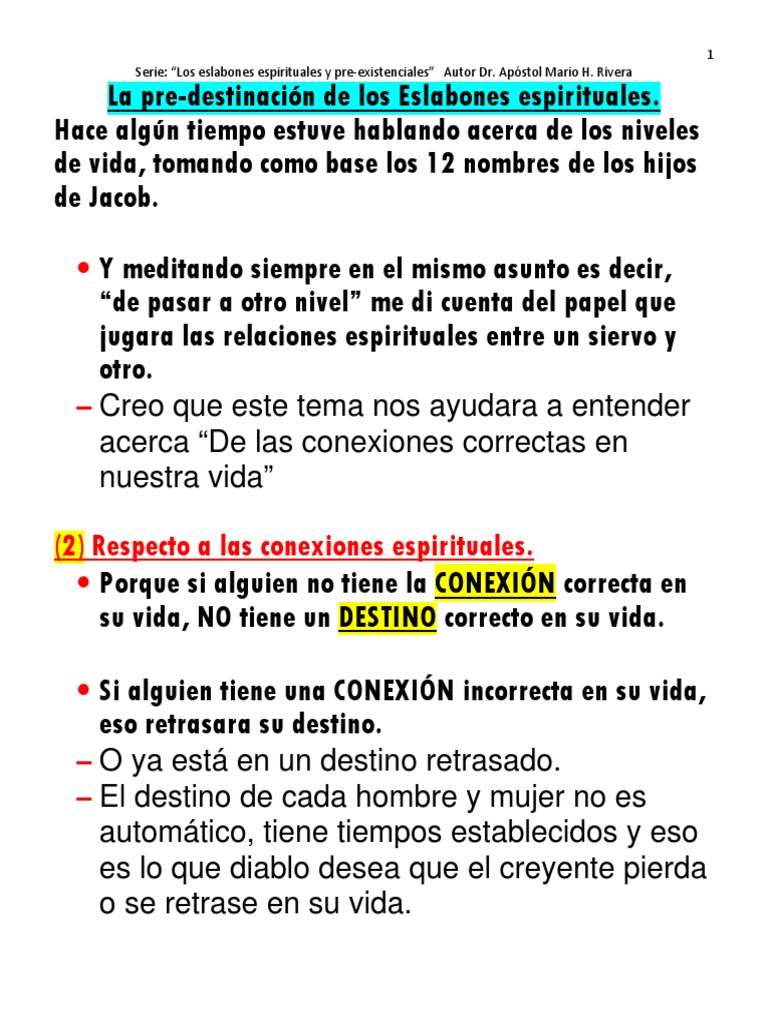 La Predestinacion David Elijah