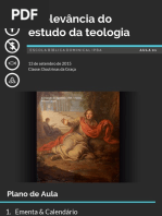 teologia relevância e importância