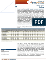 Banking: Near Term Headwinds To Stay Remain Selective