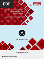 Ansible Best Practices For Startups To Enterprises