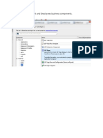 Create Department and Employees Business Components. Create A JSF Page