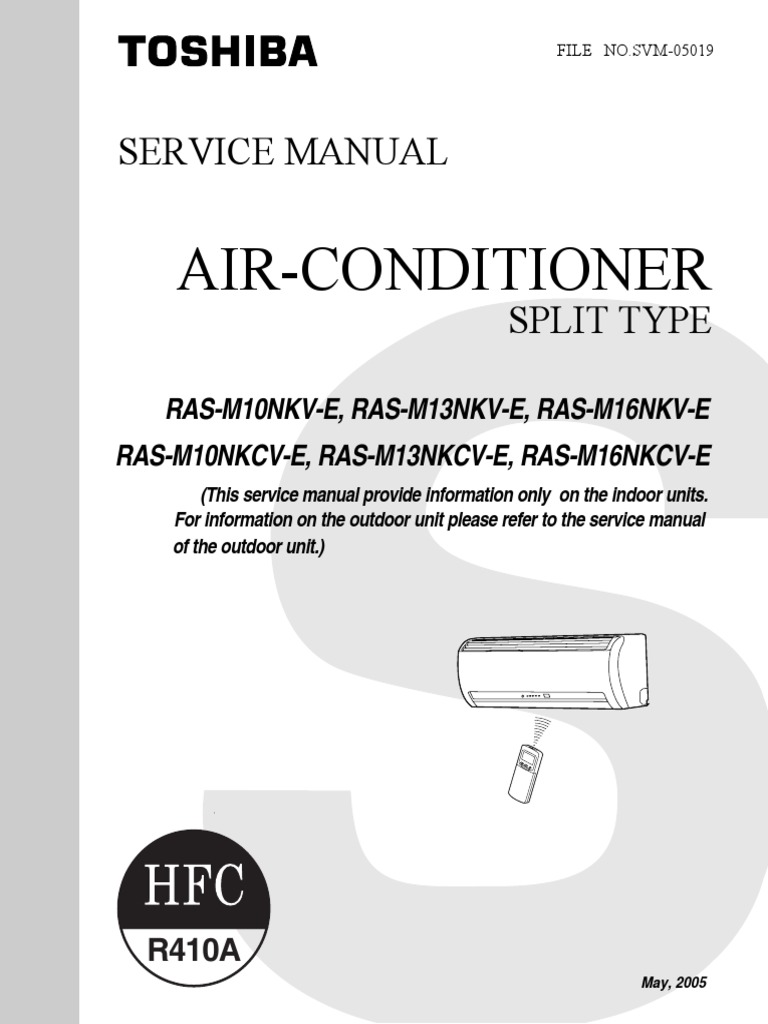 Toshiba Split AC Service Manual | PDF | Air Conditioning | Power Inverter
