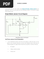 Simple Mobile Jammer Circuit Diagram