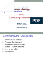Unit1 Computing Fundamentals