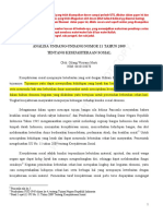 Analisa UU No. 11 THN 2009 Tentang Kesejahteraan Sosial