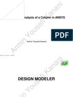 Armin Yousefi Kanani: Buckling Analysis of A Column in ANSYS