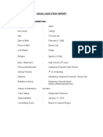 I. Identifying Information: S Ocial Case Study Report