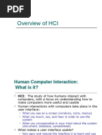 Overview of HCI