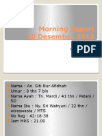 Morning Report 20 Des 2013