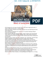 Important Facts of Indian History - Ancient India PDF