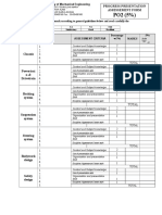 MEC531 - Progress Presentation Assessement Form