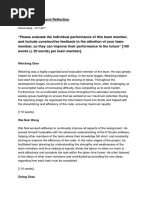 Team Contribution Statement Template | PDF