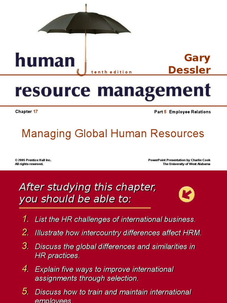 GD 14 International Perspectives On HRM | PDF | Human Resource ...