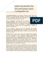 2 Lo Que Están Haciendo Las Compañías Peruanas para Ser Más Competitivas