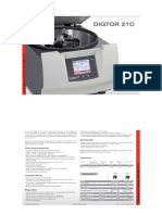 Datos de Centrifuga