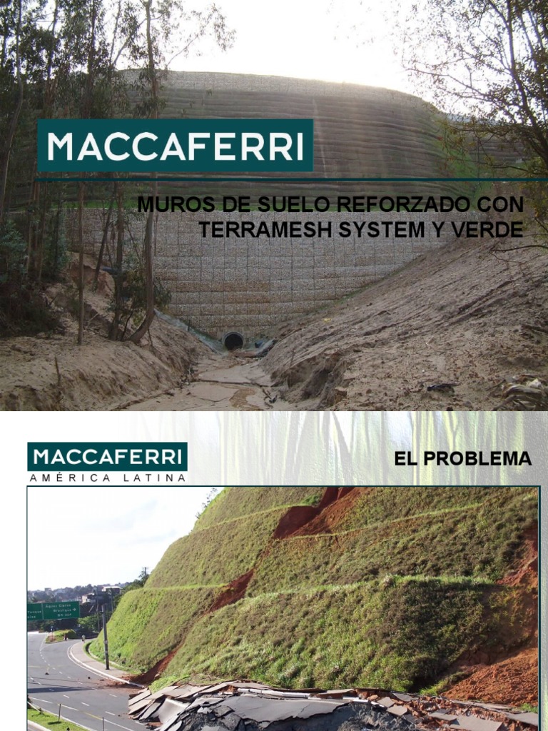 Sistemas Terramesh: Soluciones de Refuerzo | PDF | Suelo | Ingeniería ...