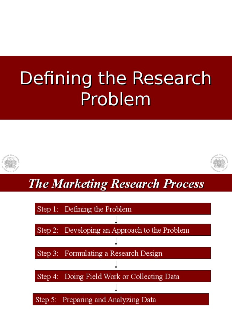 techniques involved in defining a research problem pdf